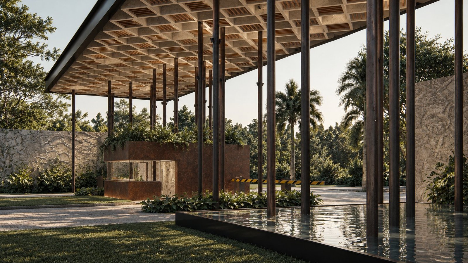 Acceso La Vista · MKD Studio, Marco Kancab Díaz · render 6