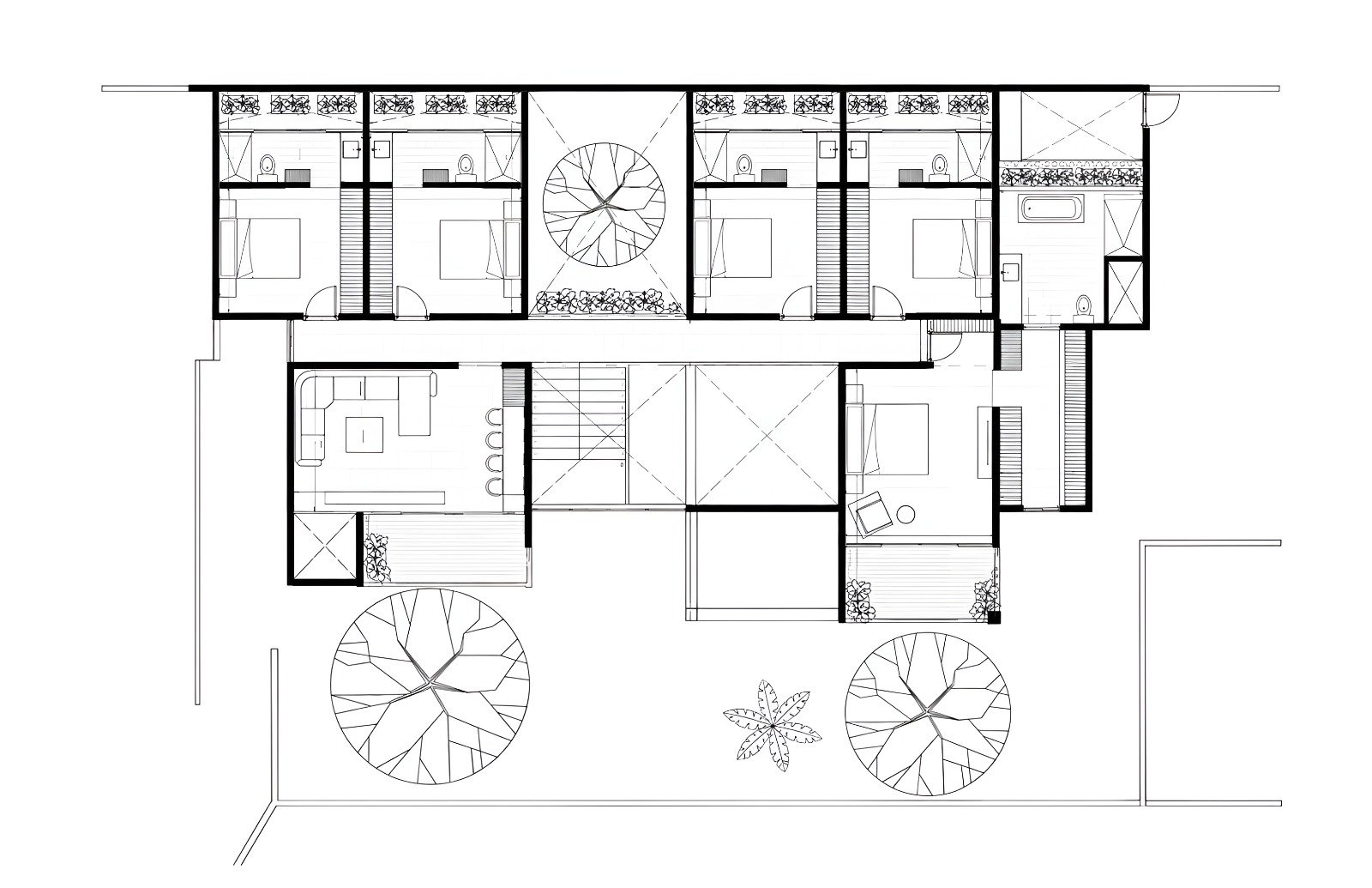 Casa El Encanto · MKD Studio, Marco Kancab Díaz · planta alta