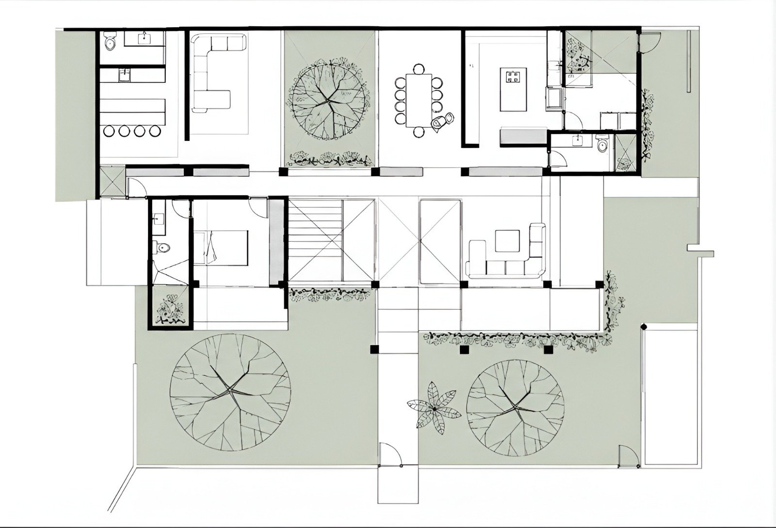 Casa El Encanto · MKD Studio, Marco Kancab Díaz · planta baja
