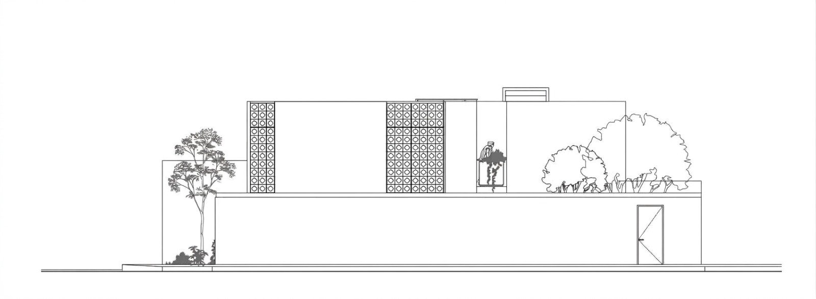 Casa RL · MKD Studio, Marco Kancab Díaz · alzado 2
