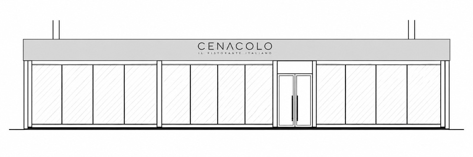 Cenacolo · MKD Studio, Marco Kancab Díaz · cenacolo · alzado 1